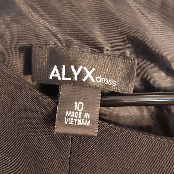 ALYX Black Dress Size 10 Like New With Belt - Picture 10 of 10
